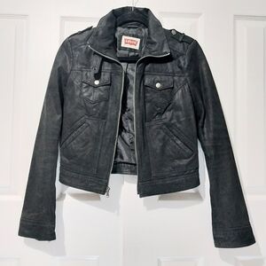 Levi's Leather Jacket, Size S